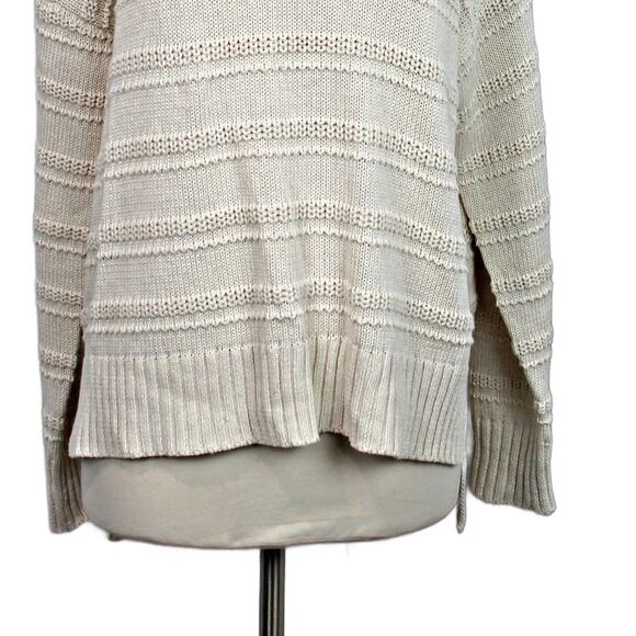 Cupcakes & Cashmere Women's Cozy Oversized Knit Baggy Sweater Ivory Size - Picture 3 of 8